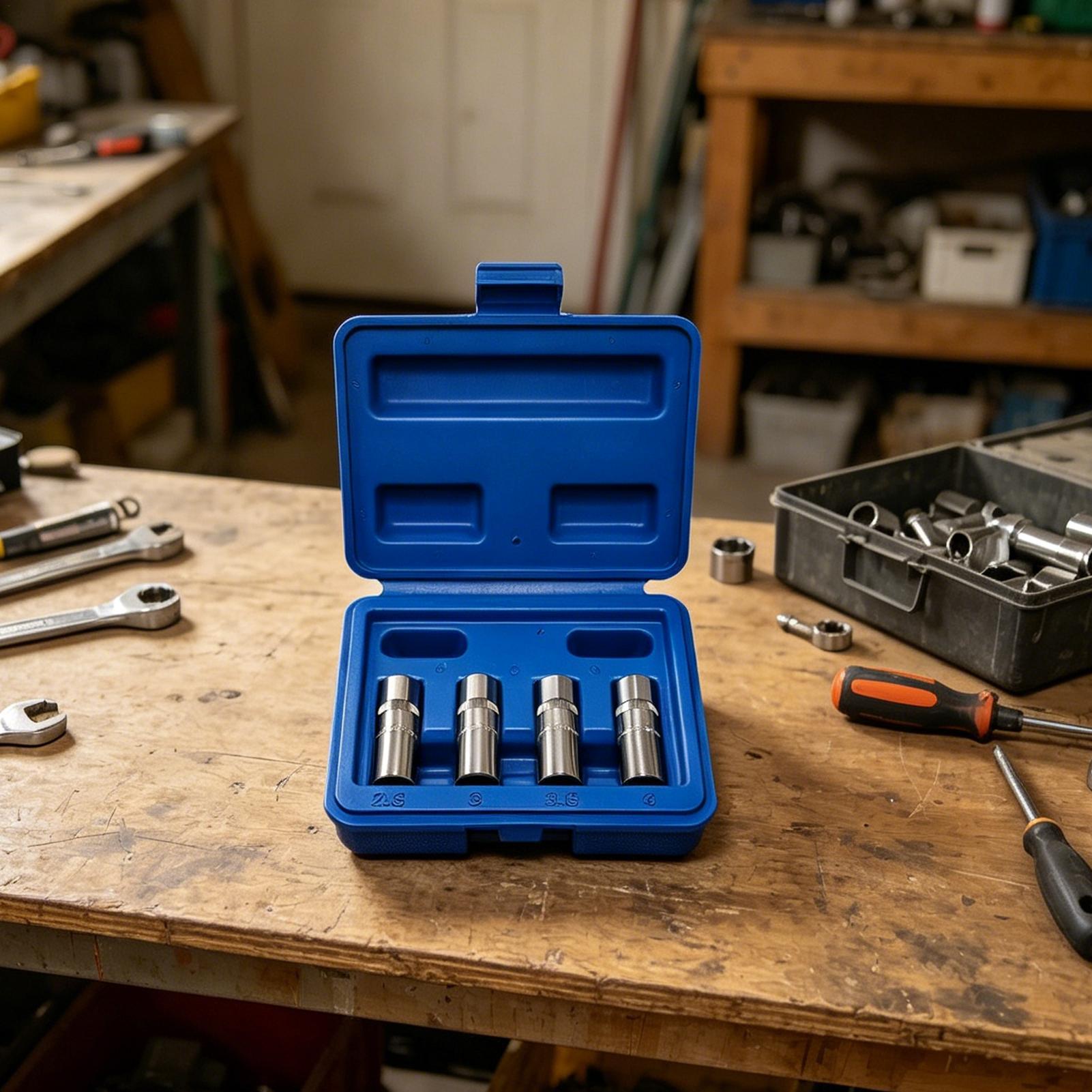 Extractor Set 4 Pieces 1/4Inch - огляд і ціна Socket Set
