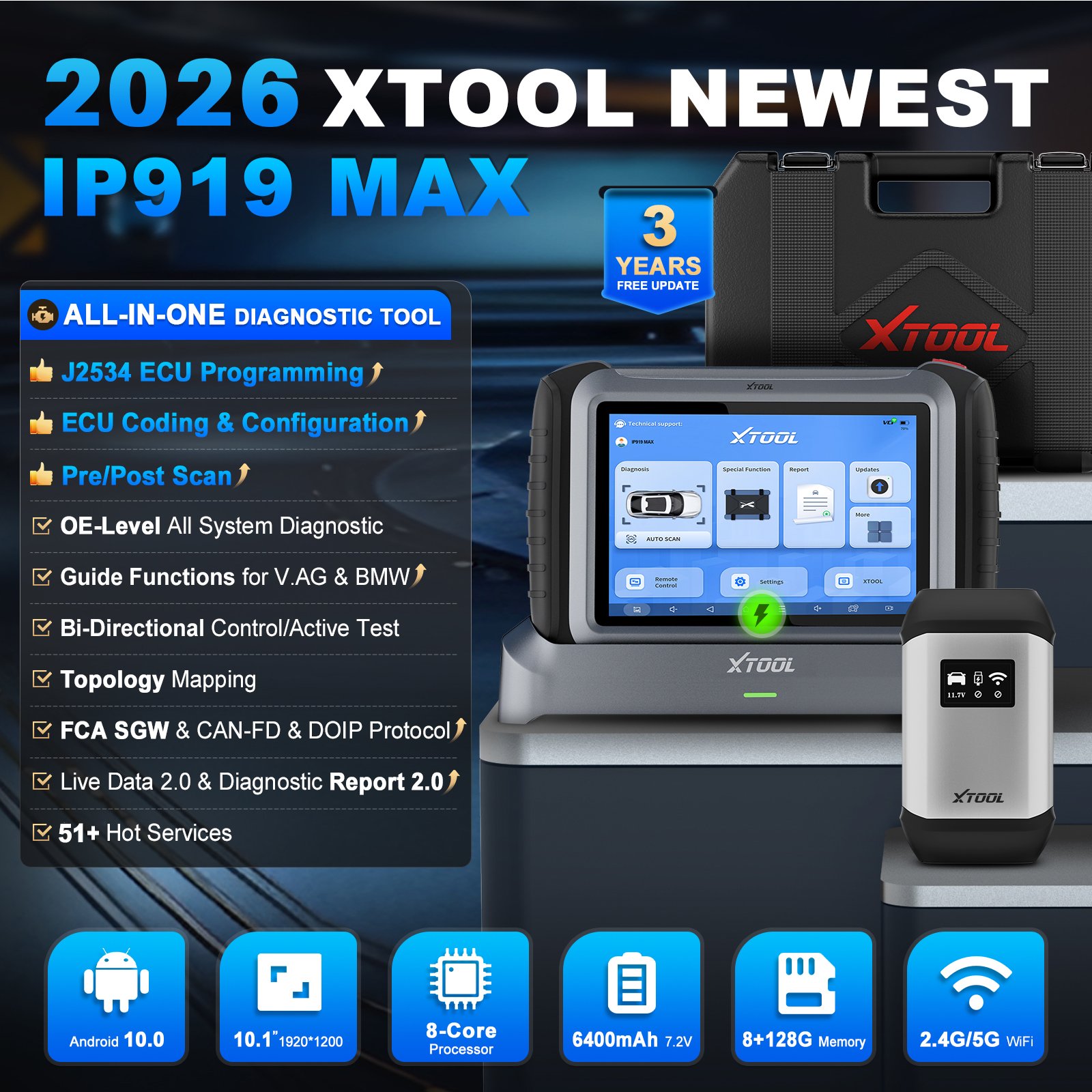 EU Warehouse XTOOL IP919MAX J2 - огляд і ціна Car Diagnostic Tool