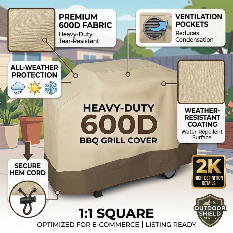 600D Outdoor Barbecue Cover,Wa - огляд і ціна Spark Plug
