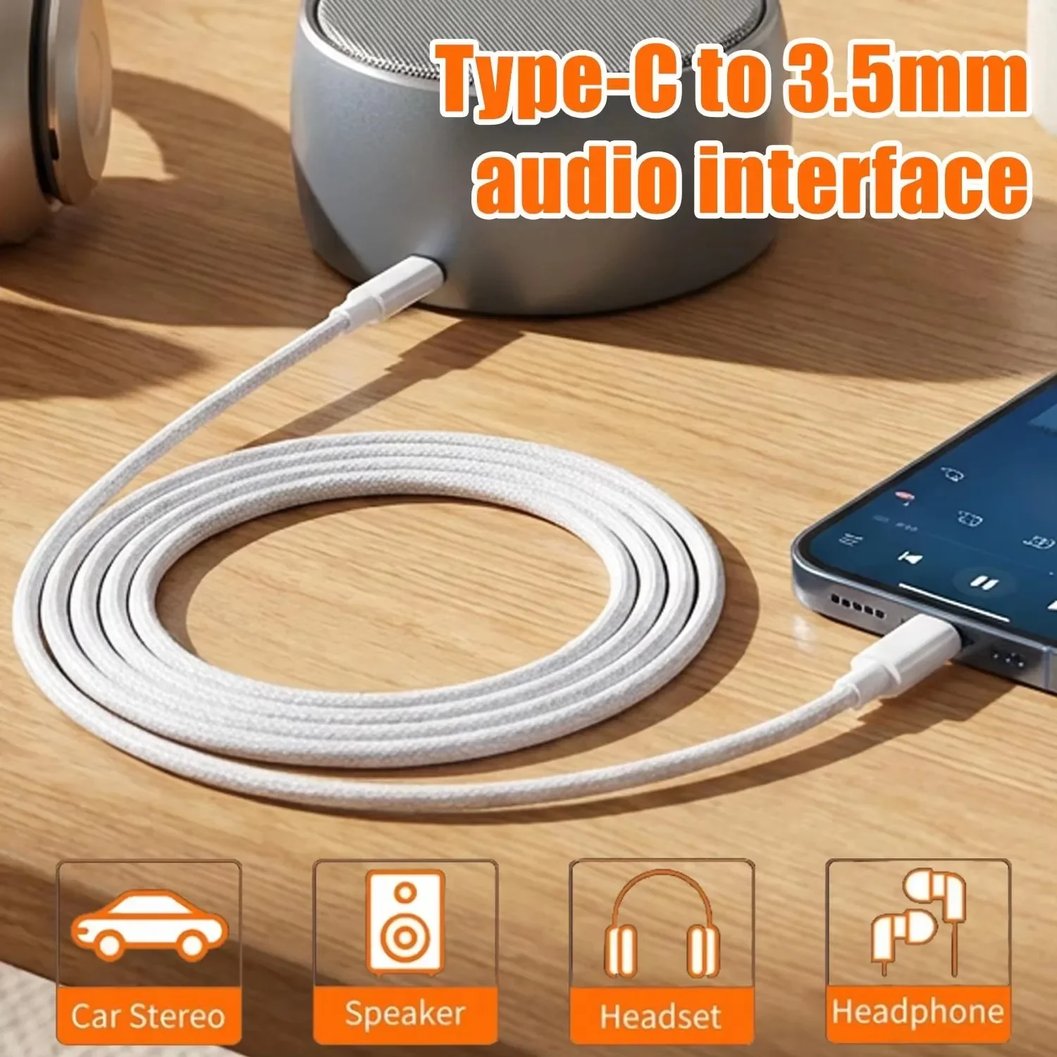 USB C to 3.5mm Male AUX Audio  - огляд і ціна Car Jack