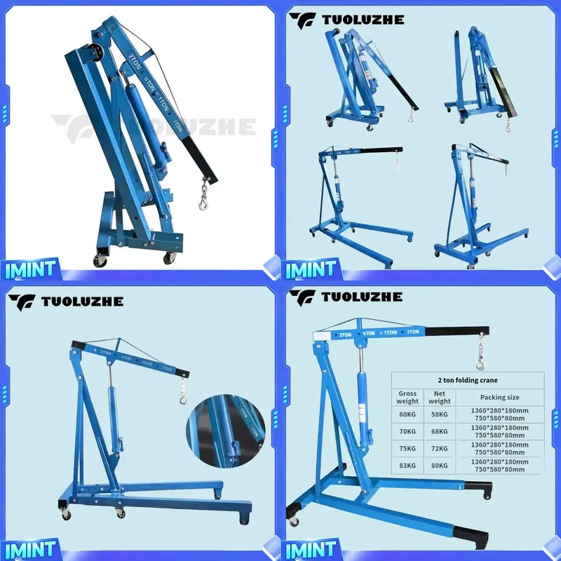 2-ton Foldable Blue Car Engine - огляд і ціна Car Lift